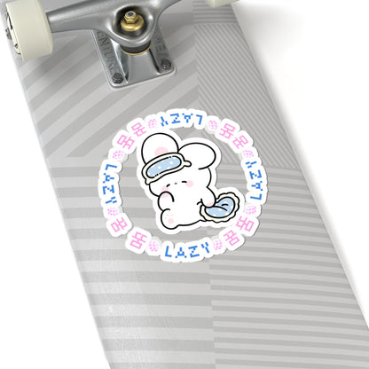 Cute Lazy (꿈)  Bunny Dreamerz Kiss-Cut Stickers